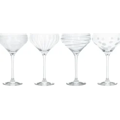 Online Cheers Set of 4 Champagne Saucers Glassware