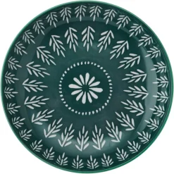Outlet Folk Pattern Pasta Bowl Dinnerware