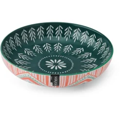 Outlet Folk Pattern Pasta Bowl Dinnerware