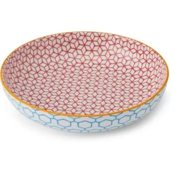 Outlet Geometric Pattern Pasta Bowl Dinnerware