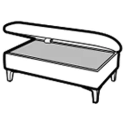 Discount Molly Legged Ottoman Footstools