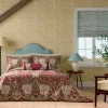 Fashion Honeysuckle & Tulip Duvet Cover Set Red and Gold Duvet Covers