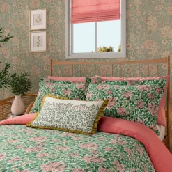 Online Honeysuckle Evergreen Duvet Set Duvet Covers