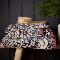 Clearance Strawberry Thief Blue Towels Towels