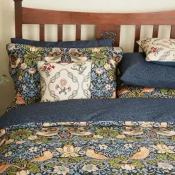 Clearance Strawberry Thief Indigo Duvet Cover Set Duvet Covers