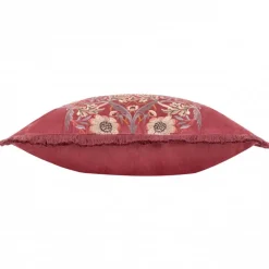 Online Strawberry Thief Berry Embroidered Cushion Cushions