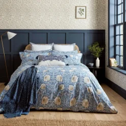 Best Woad Blue Pimpernel Duvet Cover Set Duvet Covers