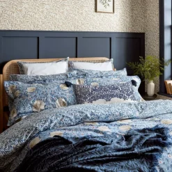 Best Woad Blue Pimpernel Duvet Cover Set Duvet Covers
