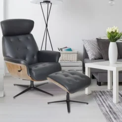 Best Nordic Swivel Recliner Chair & Stool Set Swivel Chairs | Recliner Chairs