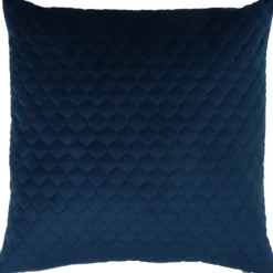 Best Epsom Midnight Quilted Velvet Cushion Cushions