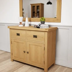 Clearance Norfolk Oak 2 Door Sideboard Sideboards | Sideboards