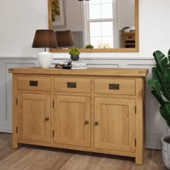 Sale Norfolk Oak 3 Door Sideboard Sideboards | Sideboards