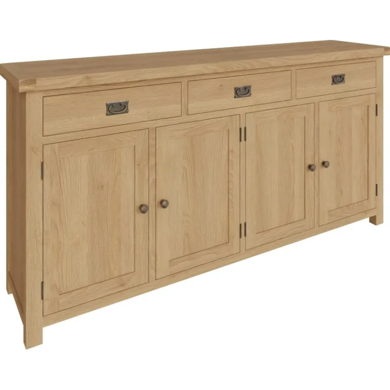 Hot Norfolk Oak 4 Door Sideboard Sideboards | Sideboards
