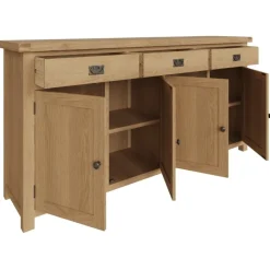 Hot Norfolk Oak 4 Door Sideboard Sideboards | Sideboards