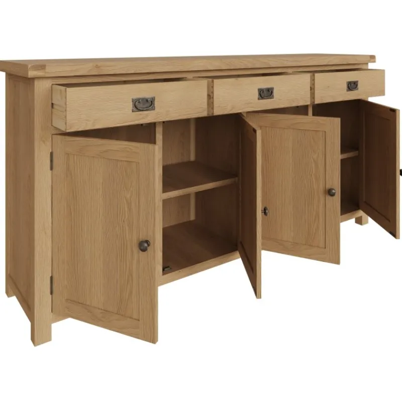 Hot Norfolk Oak 4 Door Sideboard Sideboards | Sideboards