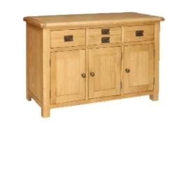 Online Norfolk Oak Editions 3 Door 3 Drawer Sideboard Sideboards | Sideboards
