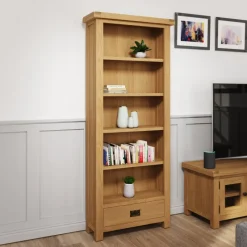 Discount Norfolk Oak Medium Bookcase Bookcases | Bookcases