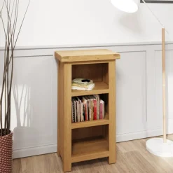 Outlet Norfolk Oak Narrow Bookcase Bookcases | Bookcases