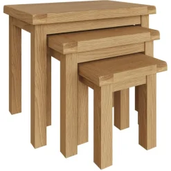 Best Norfolk Oak Nest of 3 Tables Nest Of Tables