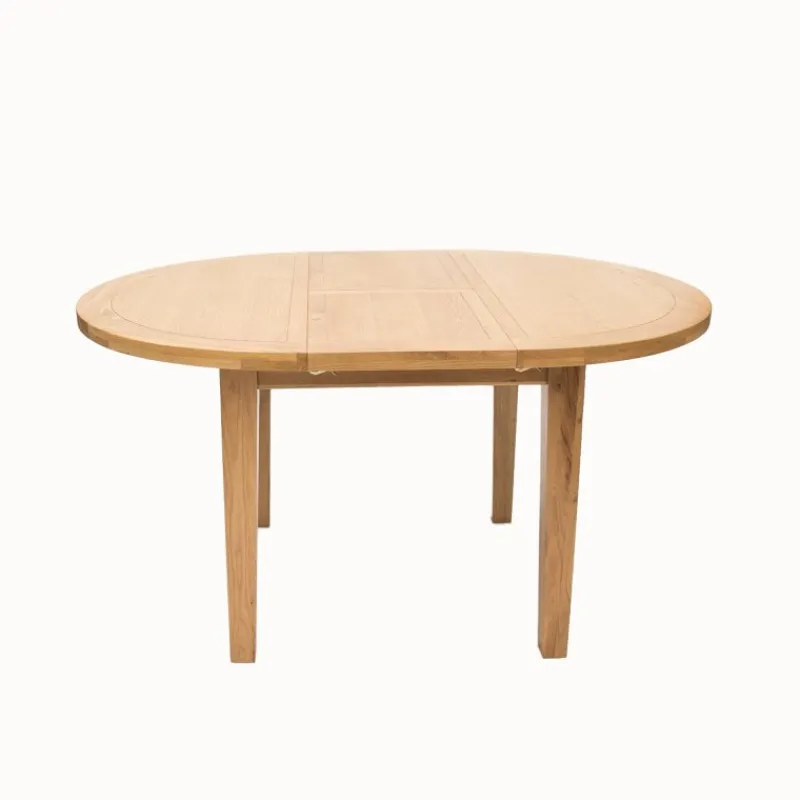 Clearance Norfolk Oak Round Extending Dining Table Dining Tables