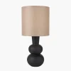 Fashion Aaliyah Black Curved Bottle Table Lamp Table Lamps