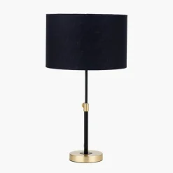 Hot Bryce Black Gold Metal Rise and Fall Table Lamp Table Lamps