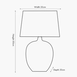 New Greta Black Textured Ceramic Table Lamp Table Lamps