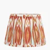 Best Izara Cinnamon Ikat Mushroom Pleat Tapered Shade Lamp Shades