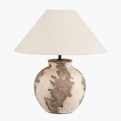Best Lulia Antique Finish Stoneware Base & Harley Shade Table Lamps