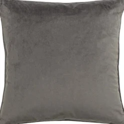 Sale Avenue Grey Velvet Jacquard Cushion Cushions
