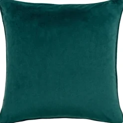 Outlet Avenue Teal Velvet Jacquard Cushion Cushions