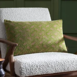 Outlet Boteh Verdie & Natural Printed Velvet Cushion Cushions