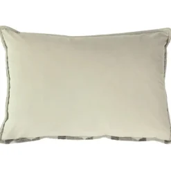 Clearance Delano Ivory and Taupe Velvet Jacquard Cushion Cushions