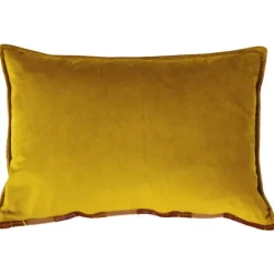 Clearance Delano Ochre and Blush Velvet Jacquard Cushion Cushions