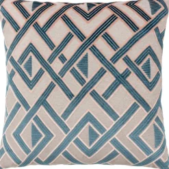 Fashion Henley Cushion Smoke and Rose Cushions