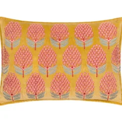 Online Portofino Gold Embroidered Cushion Cushions