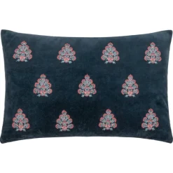 Clearance Rennes Navy Embroidered Cushion Cushions