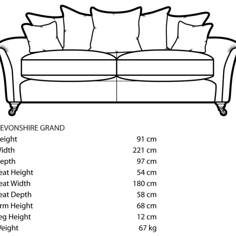 Hot Devonshire Grand Sofa 4 Seater Sofas | Sofas