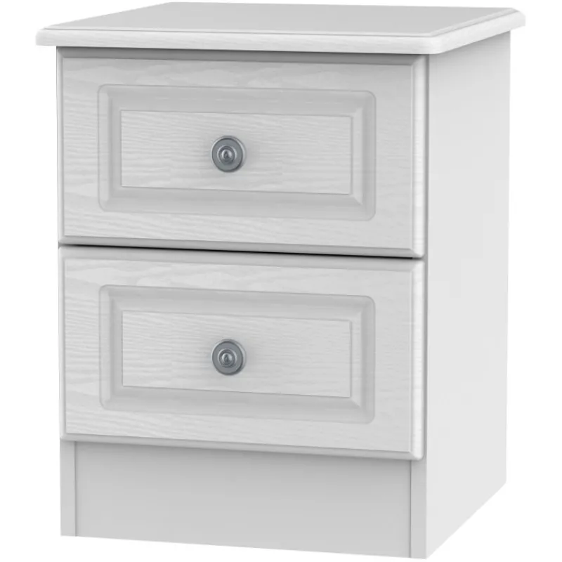 New Pembridge 2 Drawer Narrow Bedside Table Bedside Tables