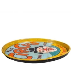 Clearance Hand Painted Circus Clown Serving Tray Serveware