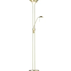 Outlet Rome Mother and Child Antique Brass Floor Lamp Floor Lamps