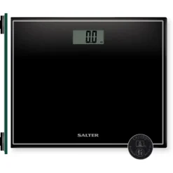 Best Black Compact Glass Electronic Scale 9207 Bathroom Accessories