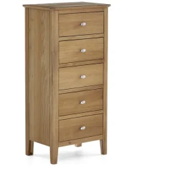 Discount Sand Banks 5 Drawer Tallboy Chest Of Drawers
