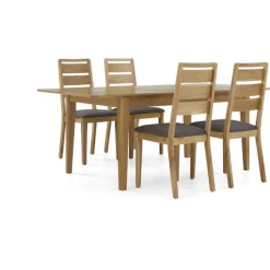 New Sand Banks Compact Extending Dining Table and 4 Ladderback Chairs Dining Sets