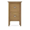 New Sand Banks Narrow 2 Drawer Bedside Table Chest Of Drawers
