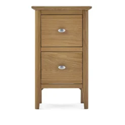New Sand Banks Narrow 2 Drawer Bedside Table Chest Of Drawers