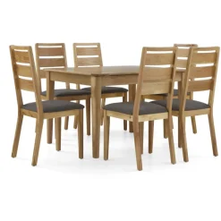 Best Sand Banks Small Extending Dining Table and 6 Ladderback Chairs Dining Sets