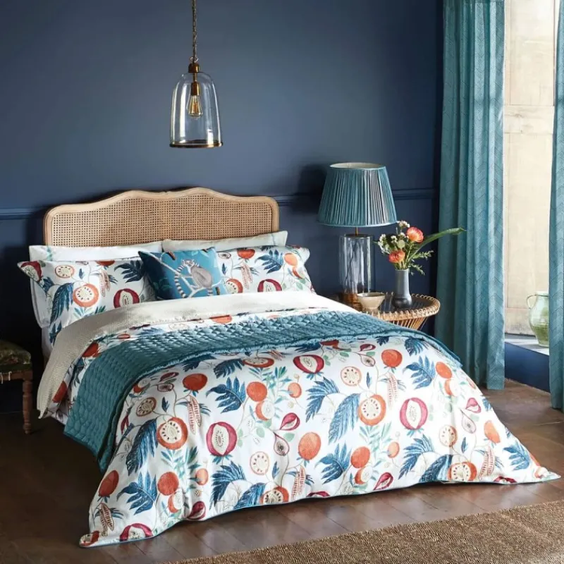 Hot Jackfruit Duvet Cover Set Indigo & Papaya Duvet Covers