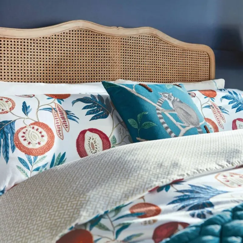 Hot Jackfruit Duvet Cover Set Indigo & Papaya Duvet Covers