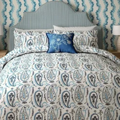 Clearance Blue Jamilia Duvet Cover Set Duvet Covers